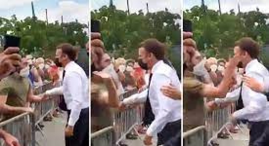 Emmanuel Macron é agredido em viagem ao sul da França