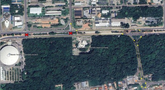 Dois cruzamentos na Avenida do CPA serão temporariamente fechados para obras do BRT