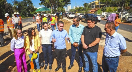 Obras do BRT na avenida do CPA chegam a 40% de execução