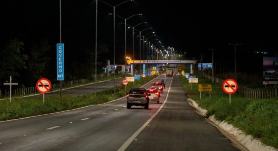 Governo instala luminárias de LED na MT-251 e garante mais segurança aos motoristas