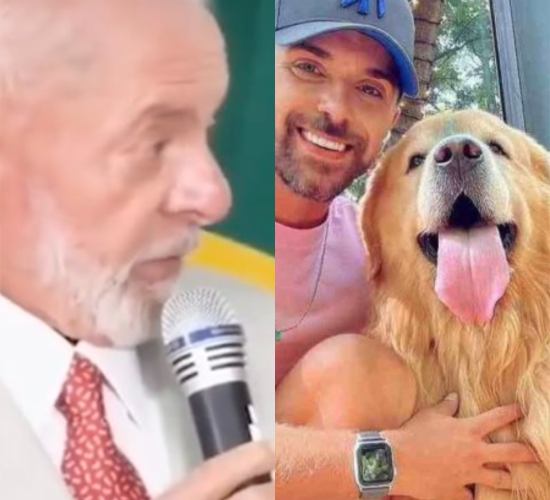 Lula usa gravata em homenagem ao cão Joca