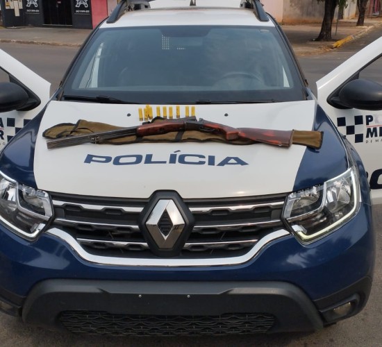 Homem é preso em flagrante suspeito por ameaça e porte ilegal de arma de fogo