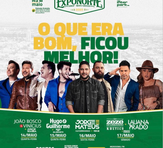 Exposul em Sinop celebra uma edição histórica, consolidando-se como a maior feira do agronegócio de Mato Grosso