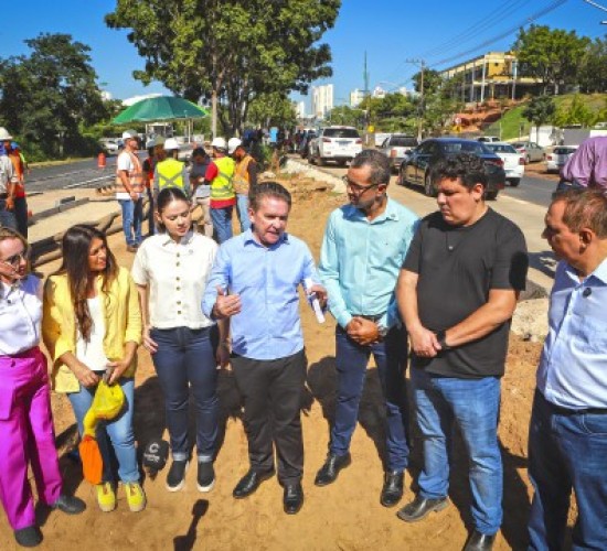 Obras do BRT na avenida do CPA chegam a 40% de execução