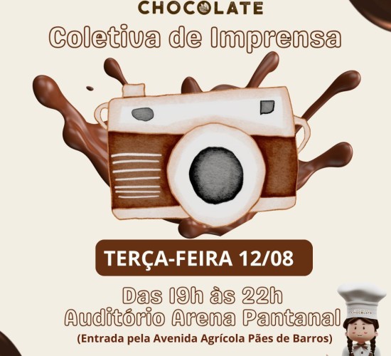 Cuiabá terá a 7ª Edição do Festival do Chocolate, coletiva de imprensa será essa semana