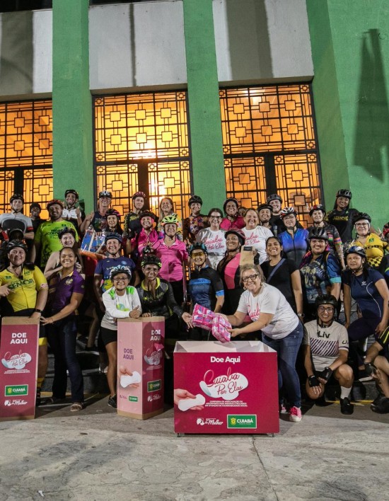 Na 4ª edição da ‘Campanha Cuiabá por Elas’, a Secretaria da Mulher conta com o apoio da Semob no combate à pobreza menstrual