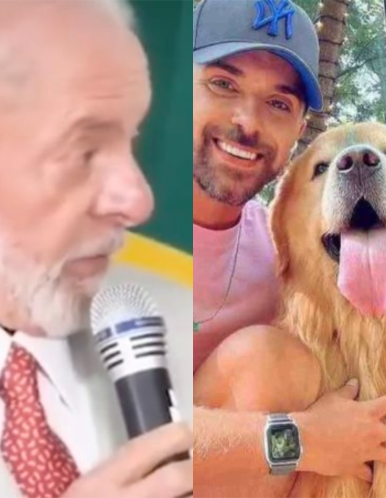 Lula usa gravata em homenagem ao cão Joca