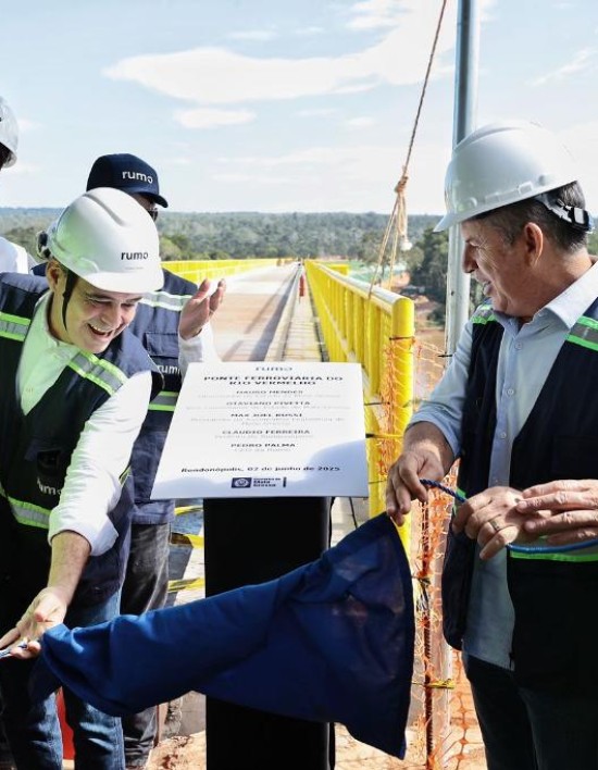 1ª ponte da Ferrovia Estadual é entregue em Mato Grosso