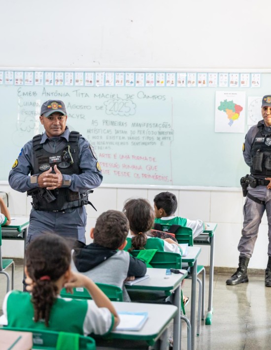 Parceria da Prefeitura de Cuiabá com a PM reforça segurança nas escolas