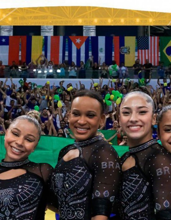 Seleção feminina é campeã por equipes no Pan de ginástica artística