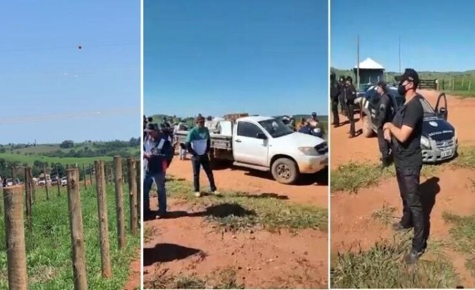 Grupo de 400 pessoas tenta invadir fazenda em MT proprietários reagem e os criminosos vão embora