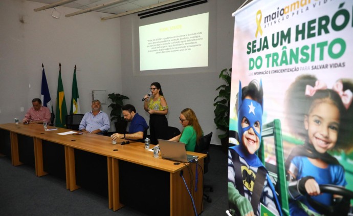 Semob lança campanha nas escolas de Cuiabá para conscientizar alunos sobre segurança no trânsito