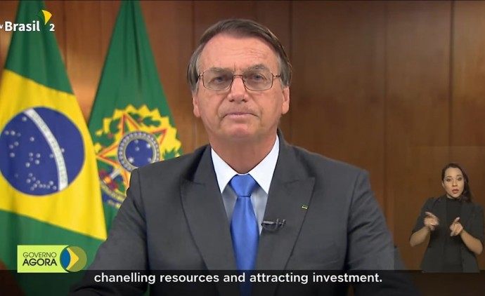 Em discurso para COP26 Bolsonaro diz que Brasil é parte da solução climática