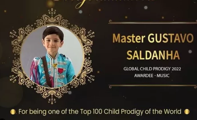 O paulista Gustavo Saldanha Aos 8 anos brasileiro com alto QI fica entre as 100 crianças-prodígio do mundo