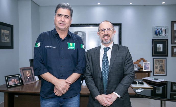 Prefeito recebe visita do ministro da CGU e discute fortalecimento interno do Município junto ao governo federal