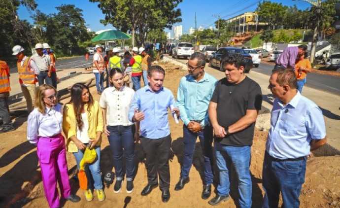 Obras do BRT na avenida do CPA chegam a 40% de execução