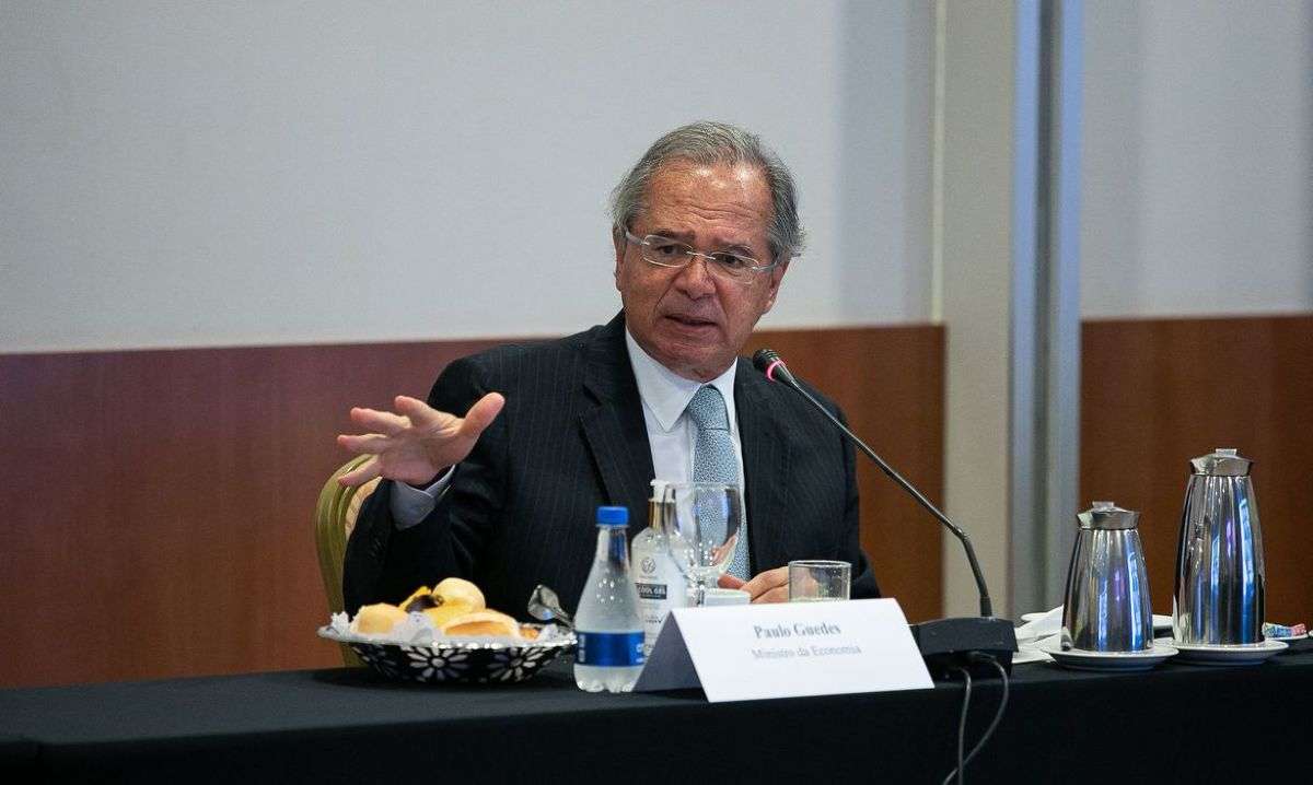 O ministro da Economia Paulo Guedes voltou a defender uma reforma tributária ampla