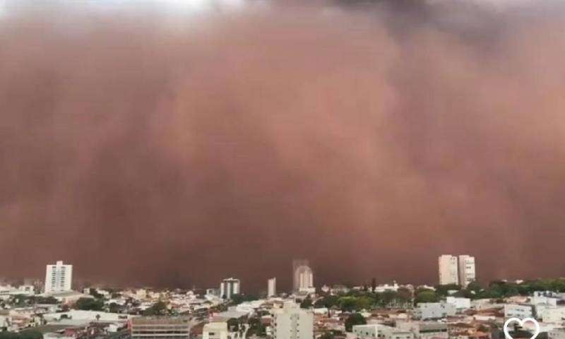 Tempestade de areia pode acontecer mais vezes