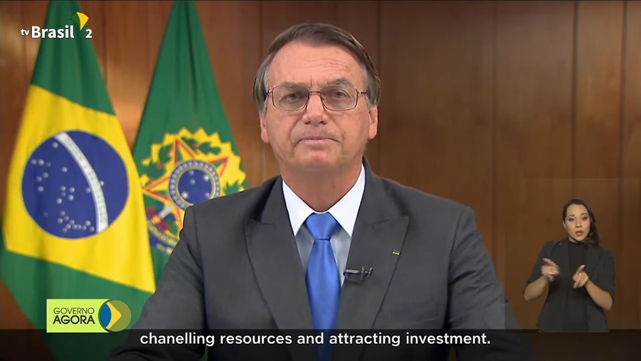 Em discurso para COP26 Bolsonaro diz que Brasil é parte da solução climática