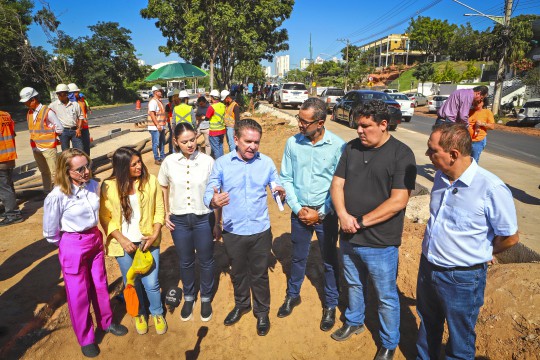 Obras do BRT na avenida do CPA chegam a 40% de execução