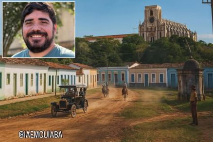 Cuiabano usa IA para reconstruir imagens e memórias da cidade