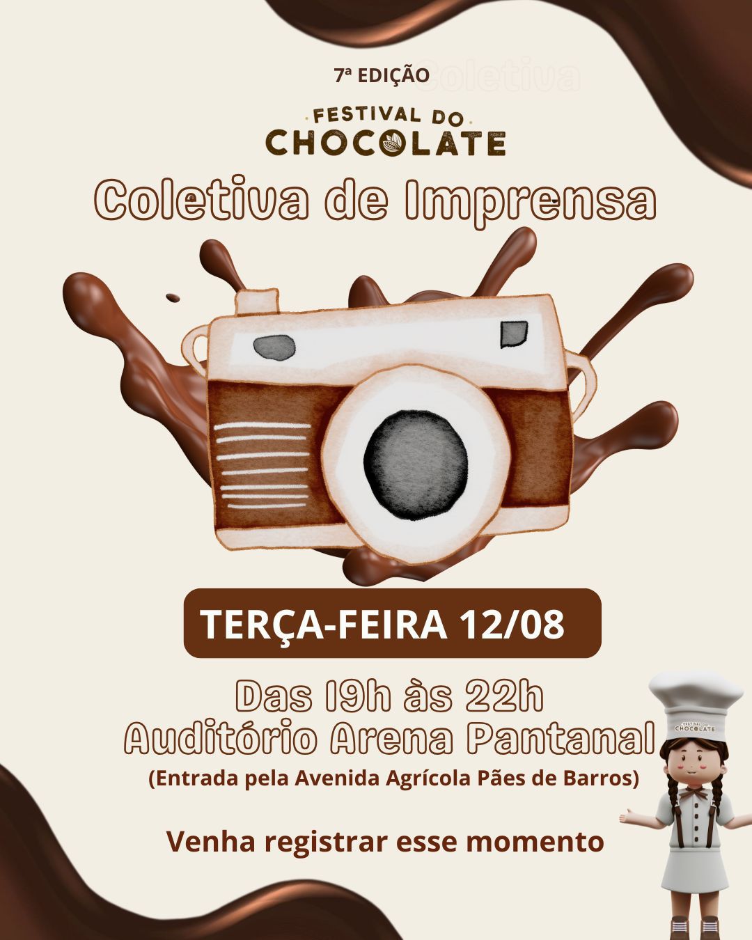 Cuiabá terá a 7ª Edição do Festival do Chocolate, coletiva de imprensa será essa semana