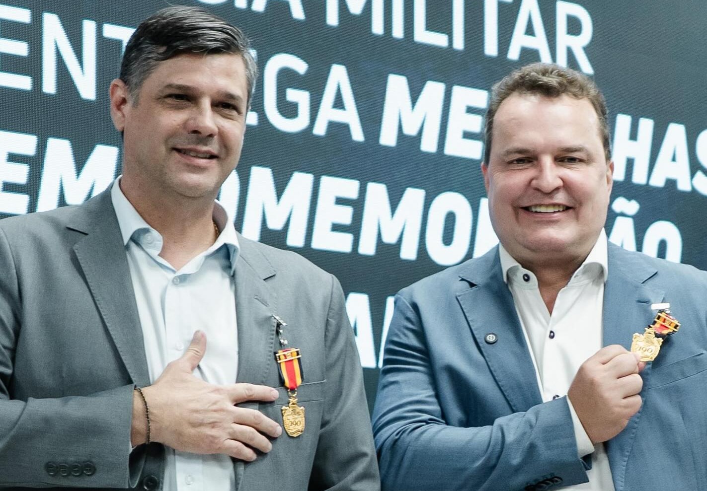 Secretario de Comunicação da ALMT, é homenageado nos 190 anos da Polícia Militar