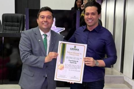 Vereador Jean Barros entrega Título de Embaixador de Cuiabá ao empresário Elson Ramos