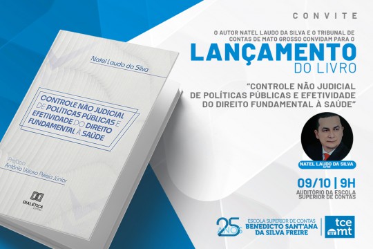 Lançamento de obra jurídica sobre controle de políticas públicas será realizado no TCE-MT
